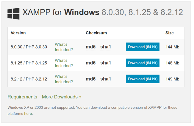 cara install php di xampp
